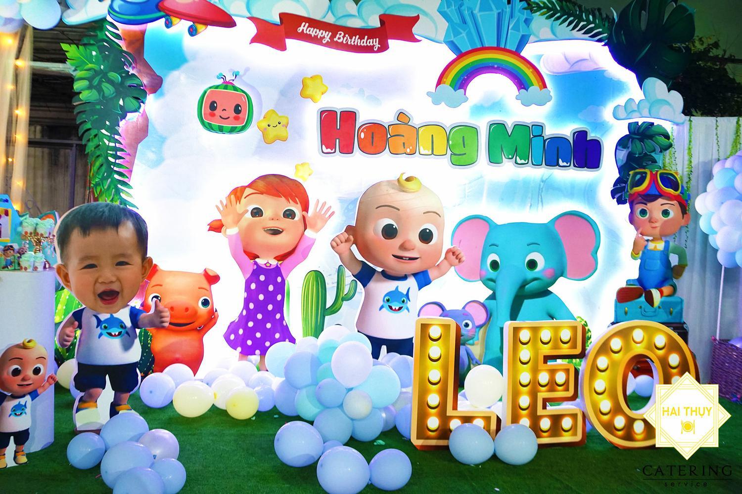 Background theo phong cách Cartoon với các hình ảnh đáng yêu